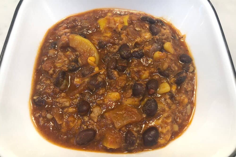 Quick turkey chili