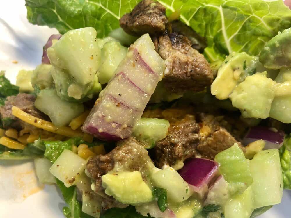 Spicy steak tacos