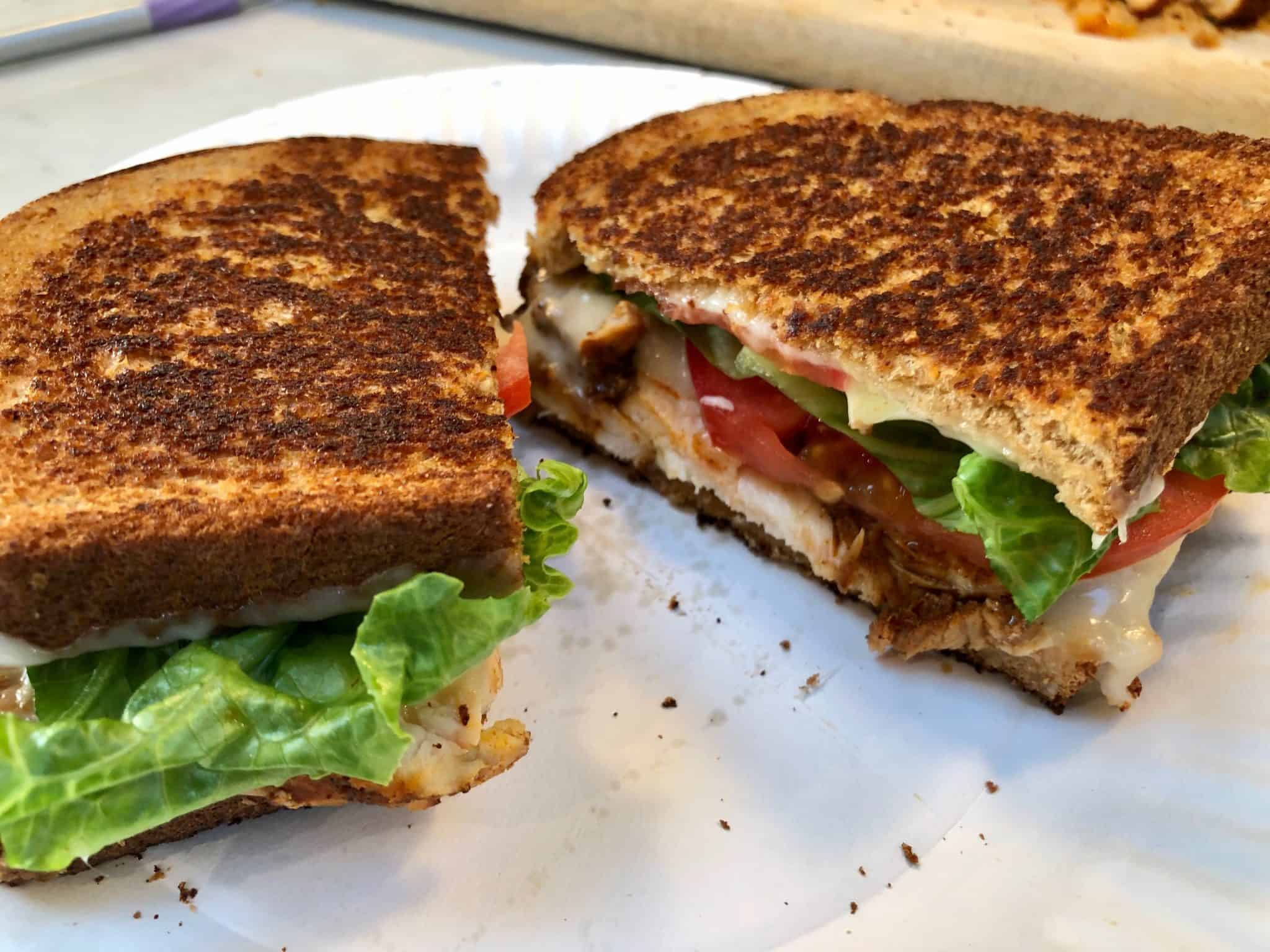 Easy Chipotle Chicken Sandwich - The Skinny Guinea