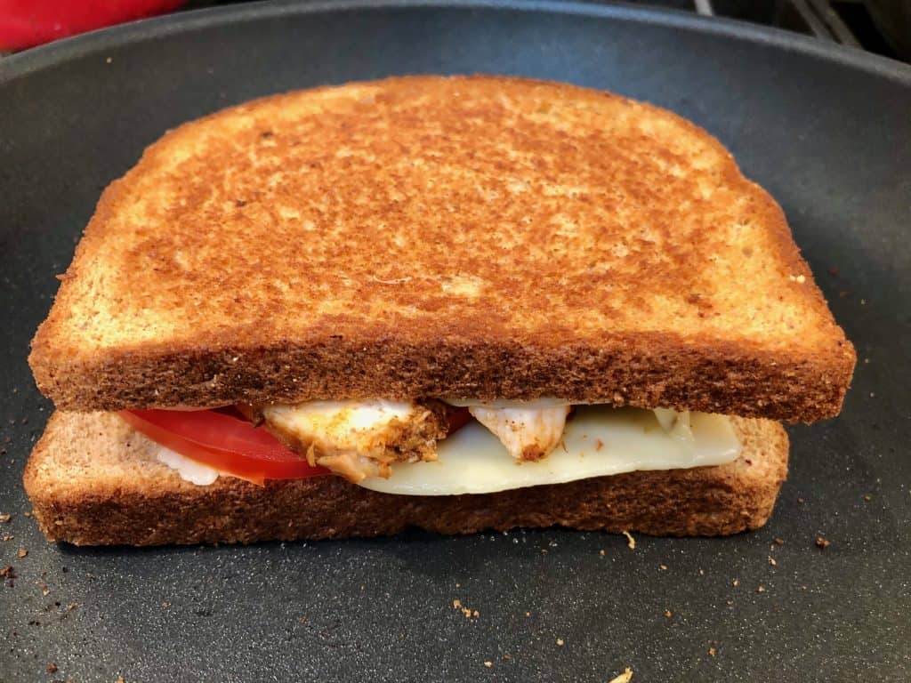 Chipotle chicken melt