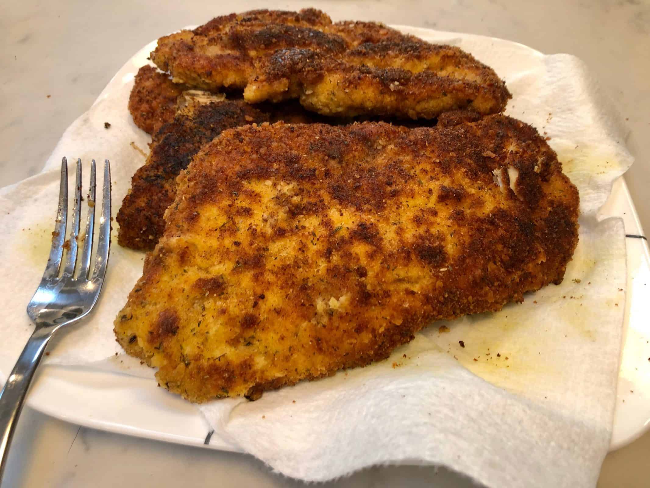Breaded Chicken Cutlets and Mashed Potatoes The Skinny Guinea