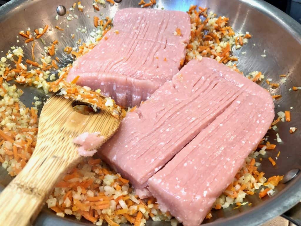 Meat and vegetables cooking