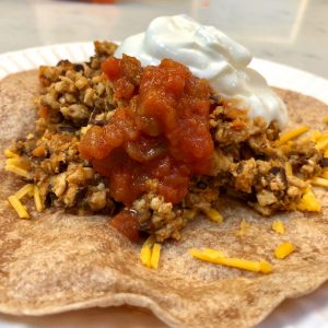 Healthy turkey tacos