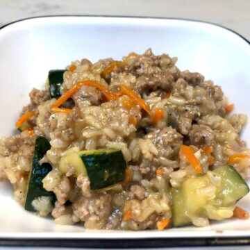 Healthy ground pork stir fry