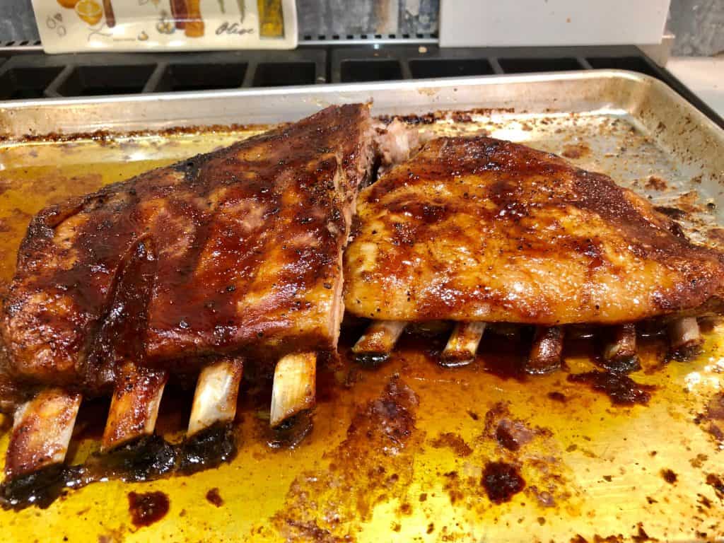 Cooked spare ribs