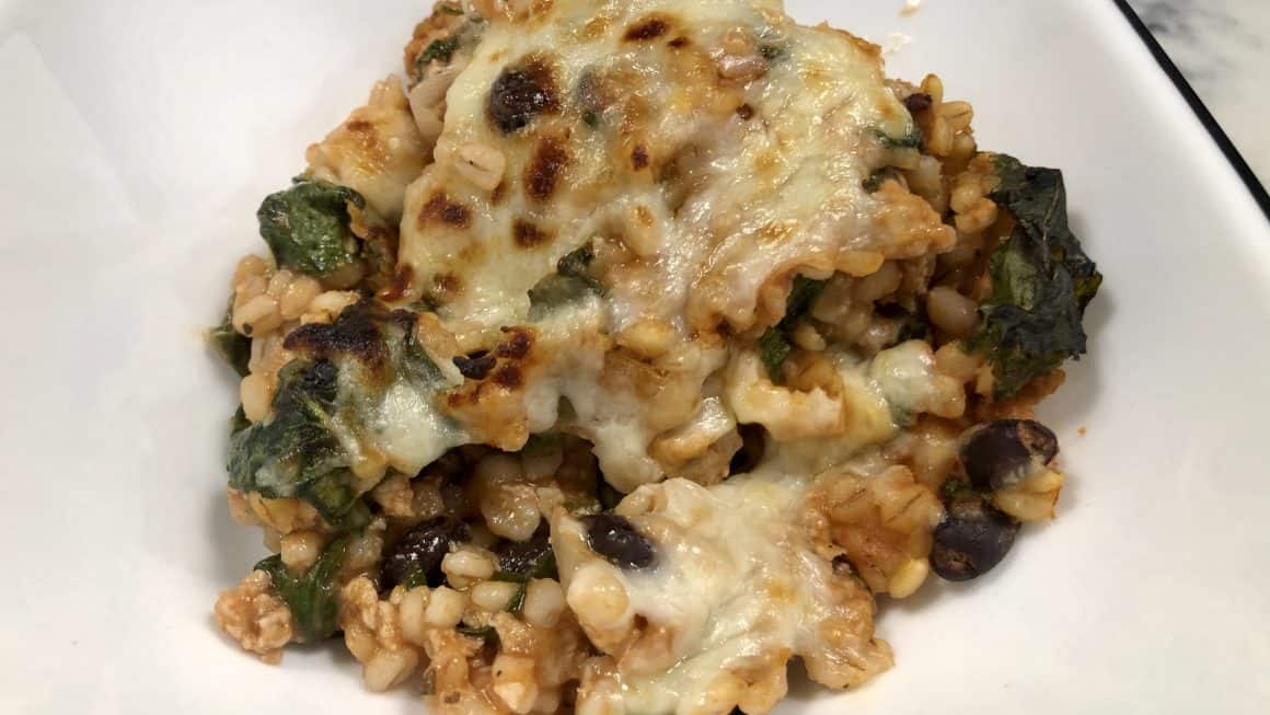 Cheesy Turkey Casserole with Spinach The Skinny Guinea