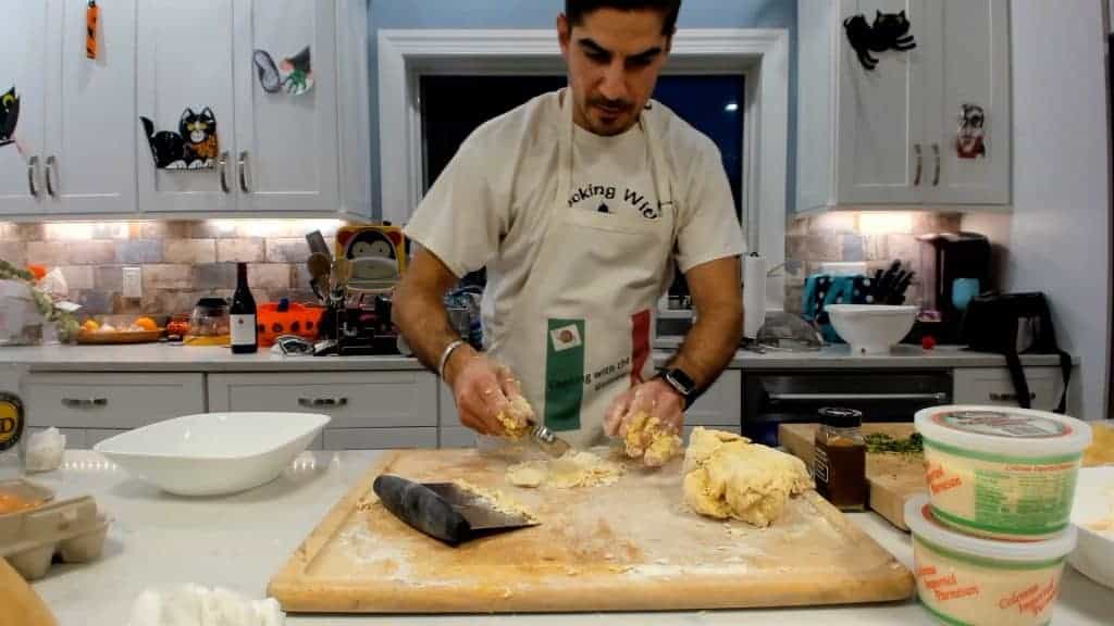 Making egg pasta dough