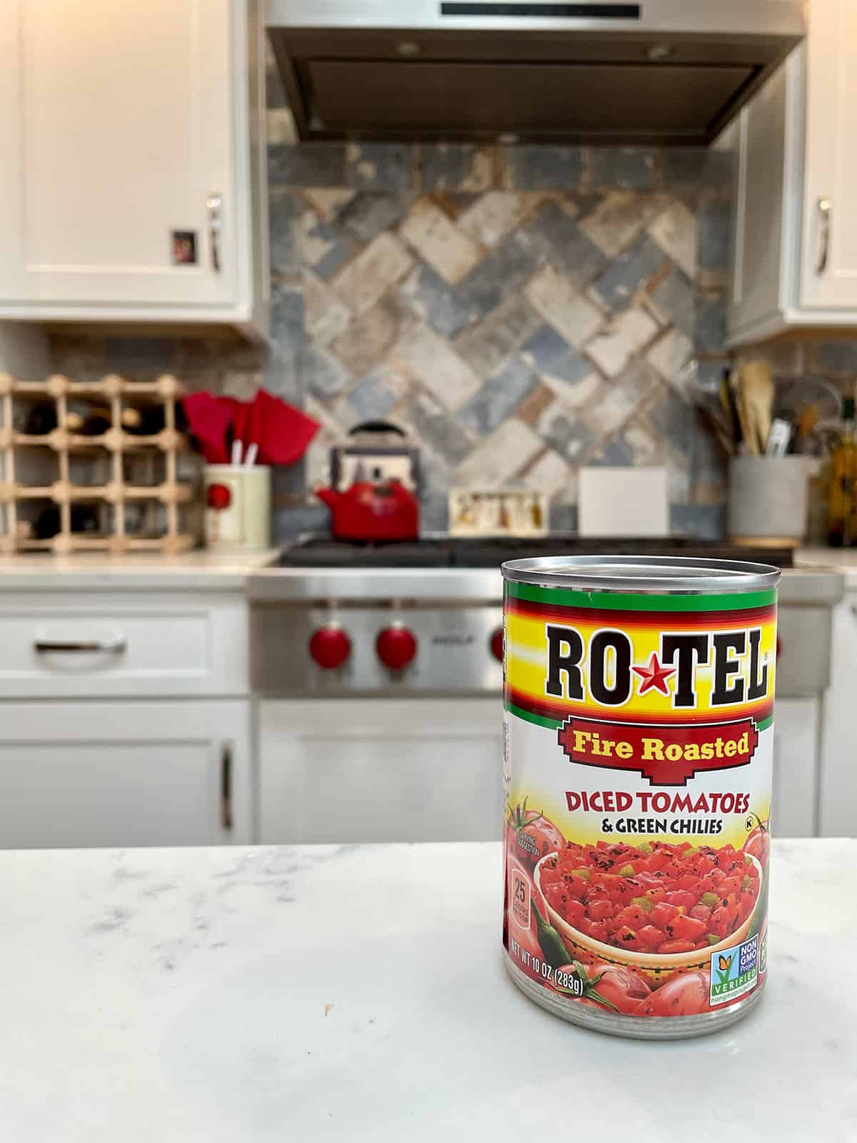 fire roasted diced tomatoes in a can