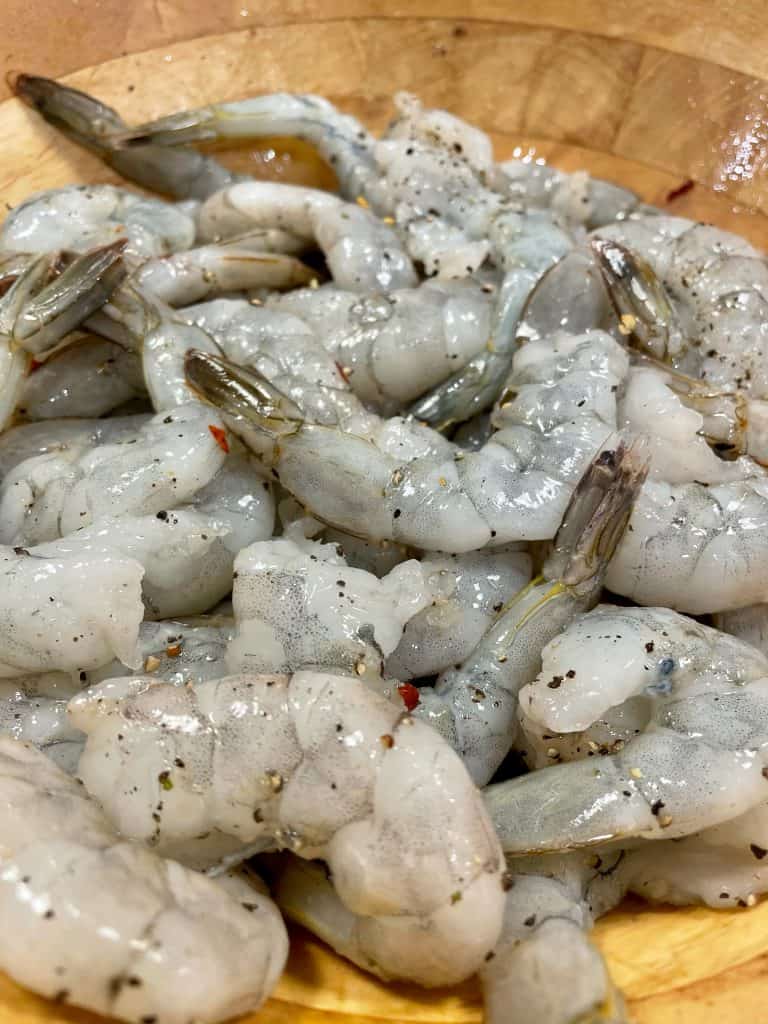 seasoned shrimp in a bowl