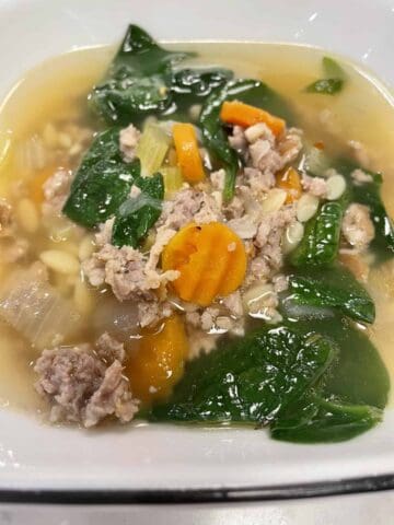 italian sausage soup with spinach